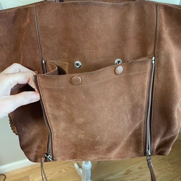 All Saints large suede tote bag - Picture 6 of 13